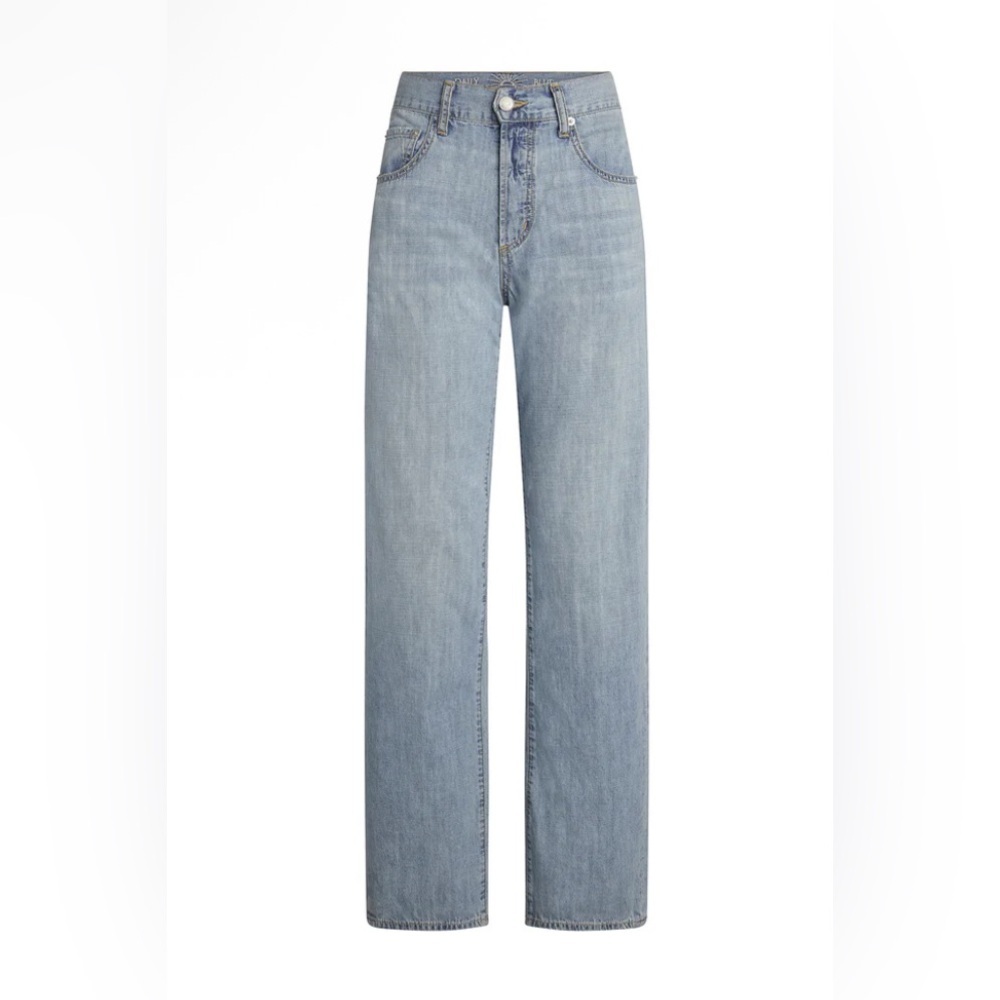 NWT Daily Blue MOOD in Echo Wash Rigid Relaxed Straight Leg Denim Size 28